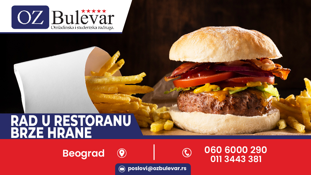 Rad u restoranu brze hrane