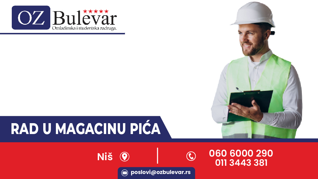 Rad u magacinu pića