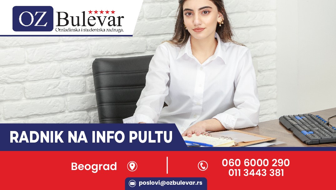 Radnik na info pultu