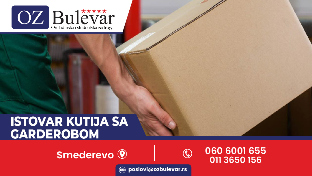 Istovar kutija sa garderobom