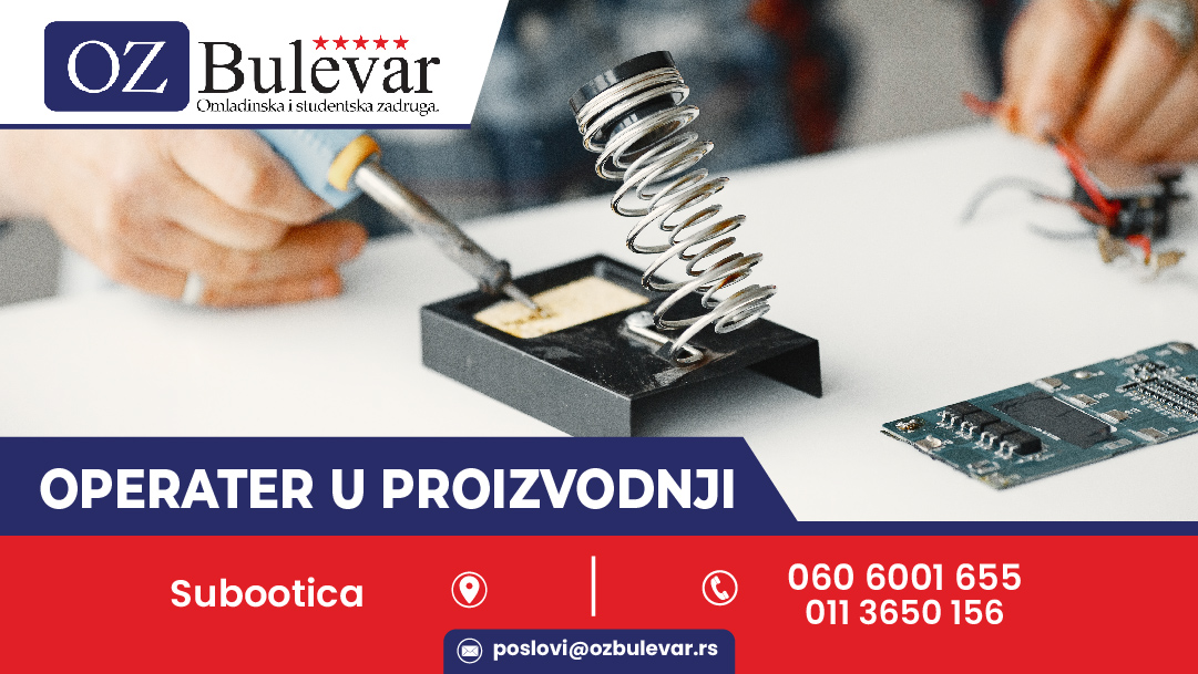 Operater u proizvodnji