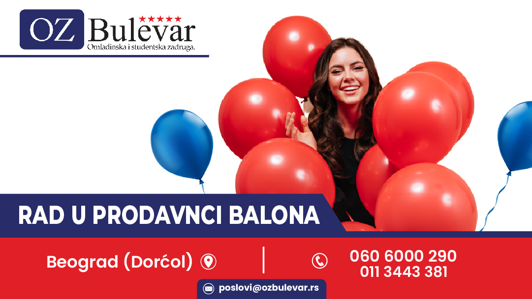 Rad u prodavnici balona