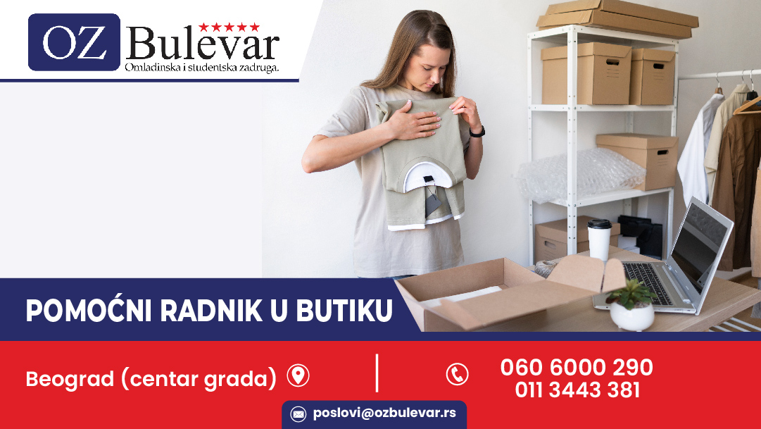 Pomoćni radnik u butiku