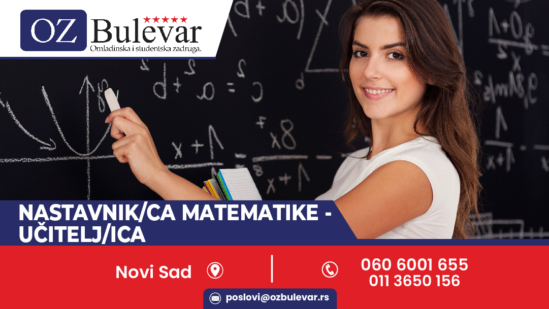Nastavnik/ca - Učitelj/ica matematike