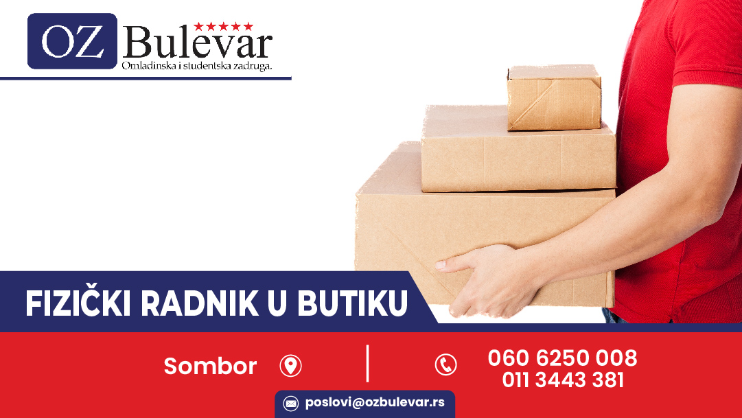 Fizički radnik u butiku