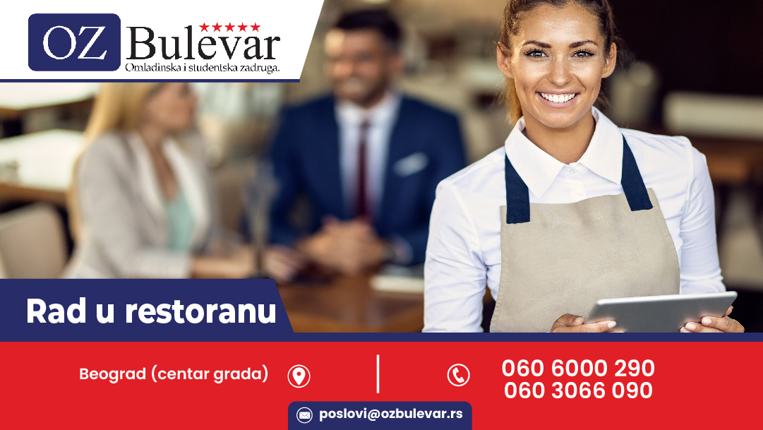Rad u restoranu (više pozicija)
