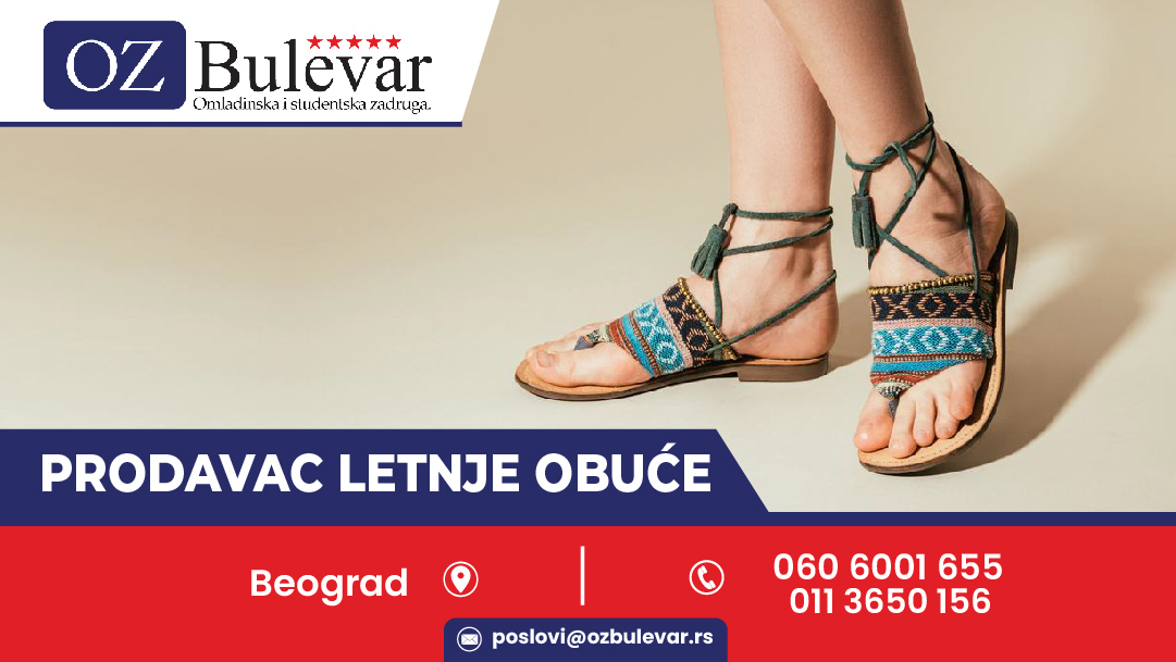 Prodavac letnje obuće