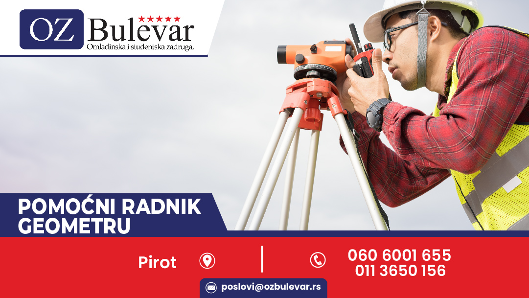 Poomoćni radnik geometru