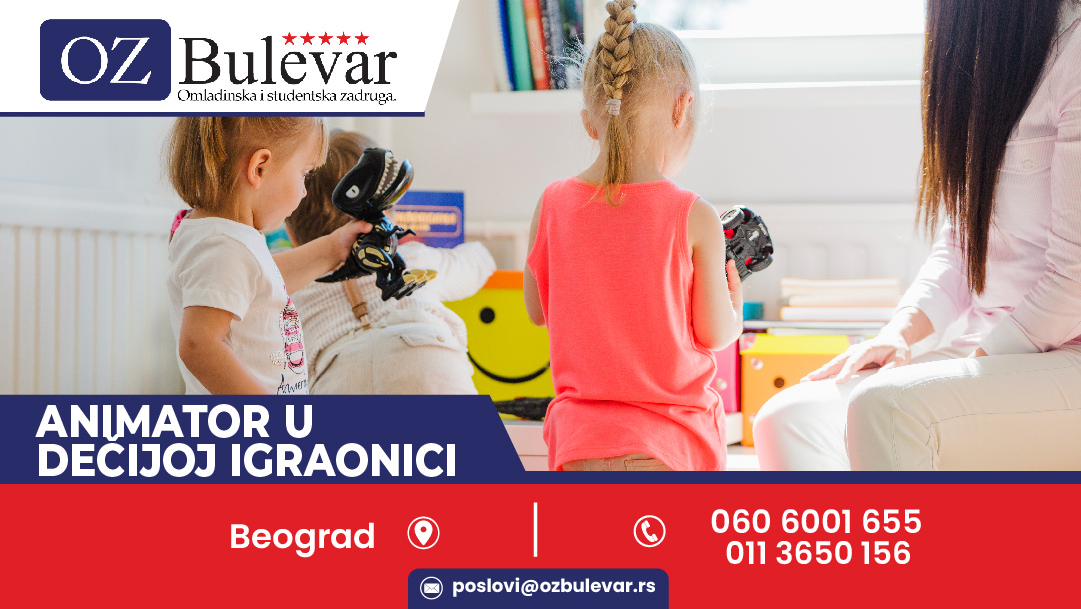 Animator u dečijoj igraonici