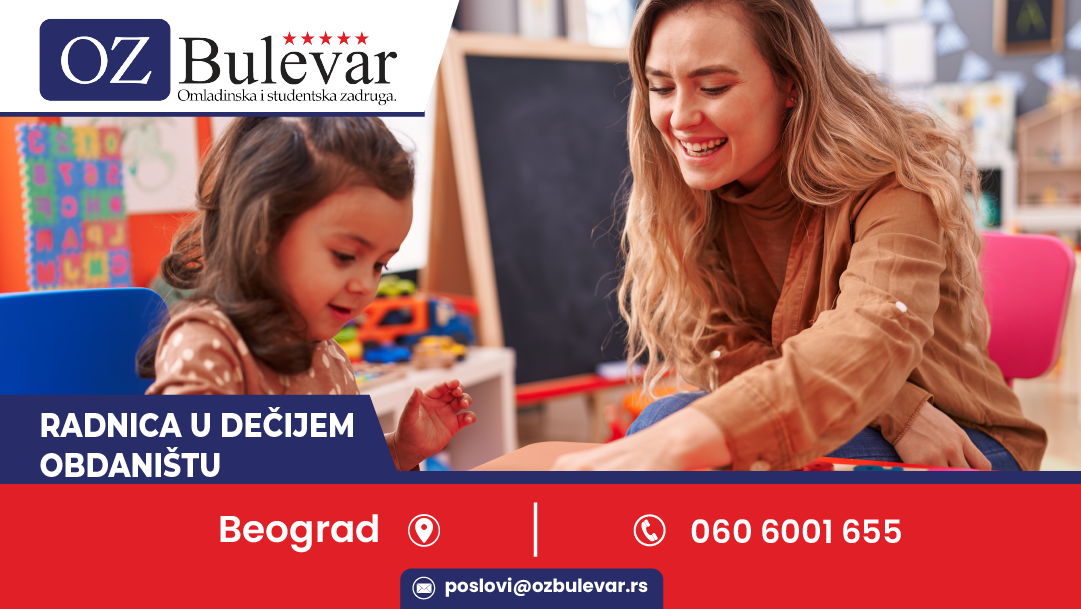 Radnica u dečijem obdaništu