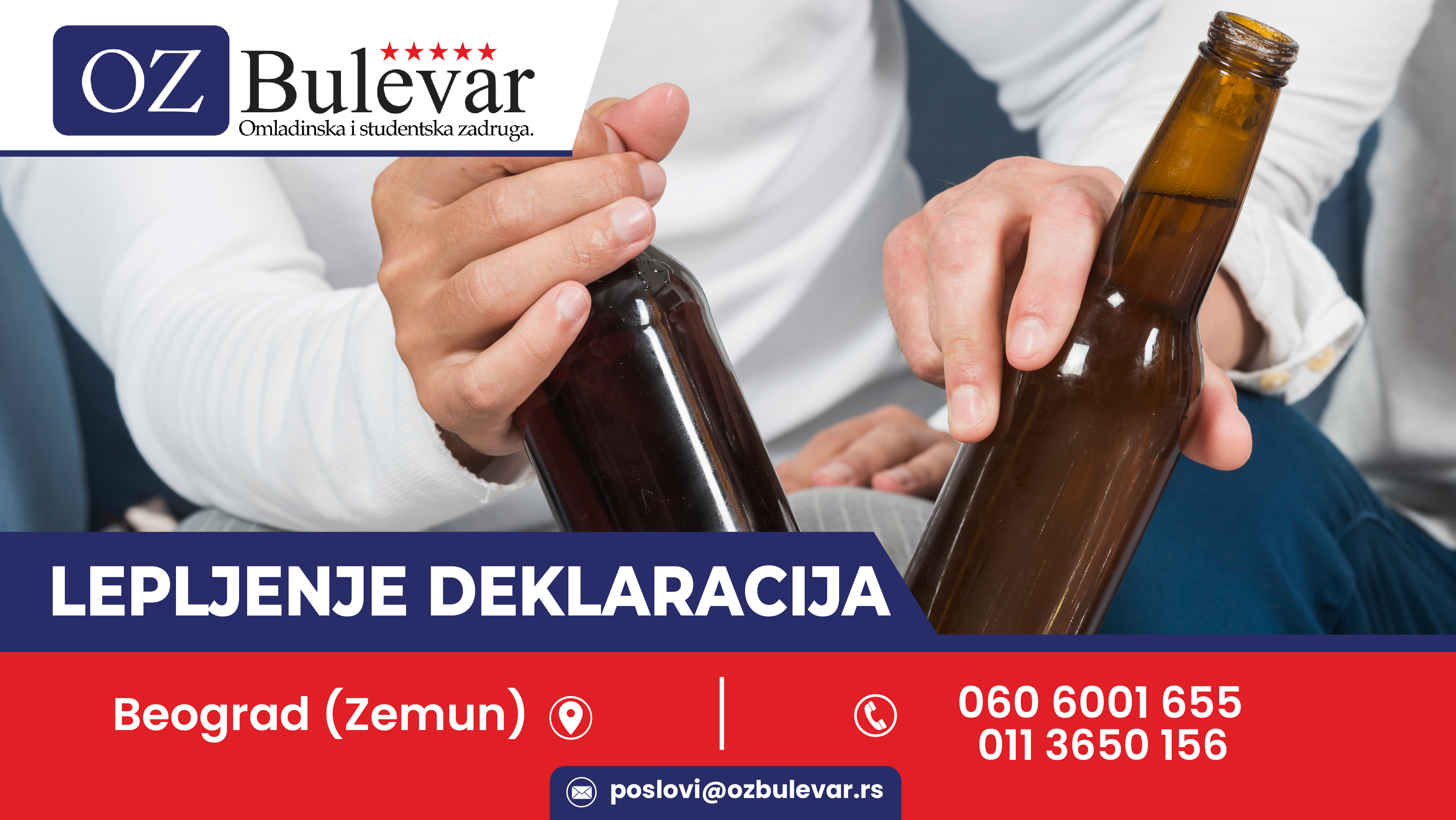 Lepljenje deklaracije