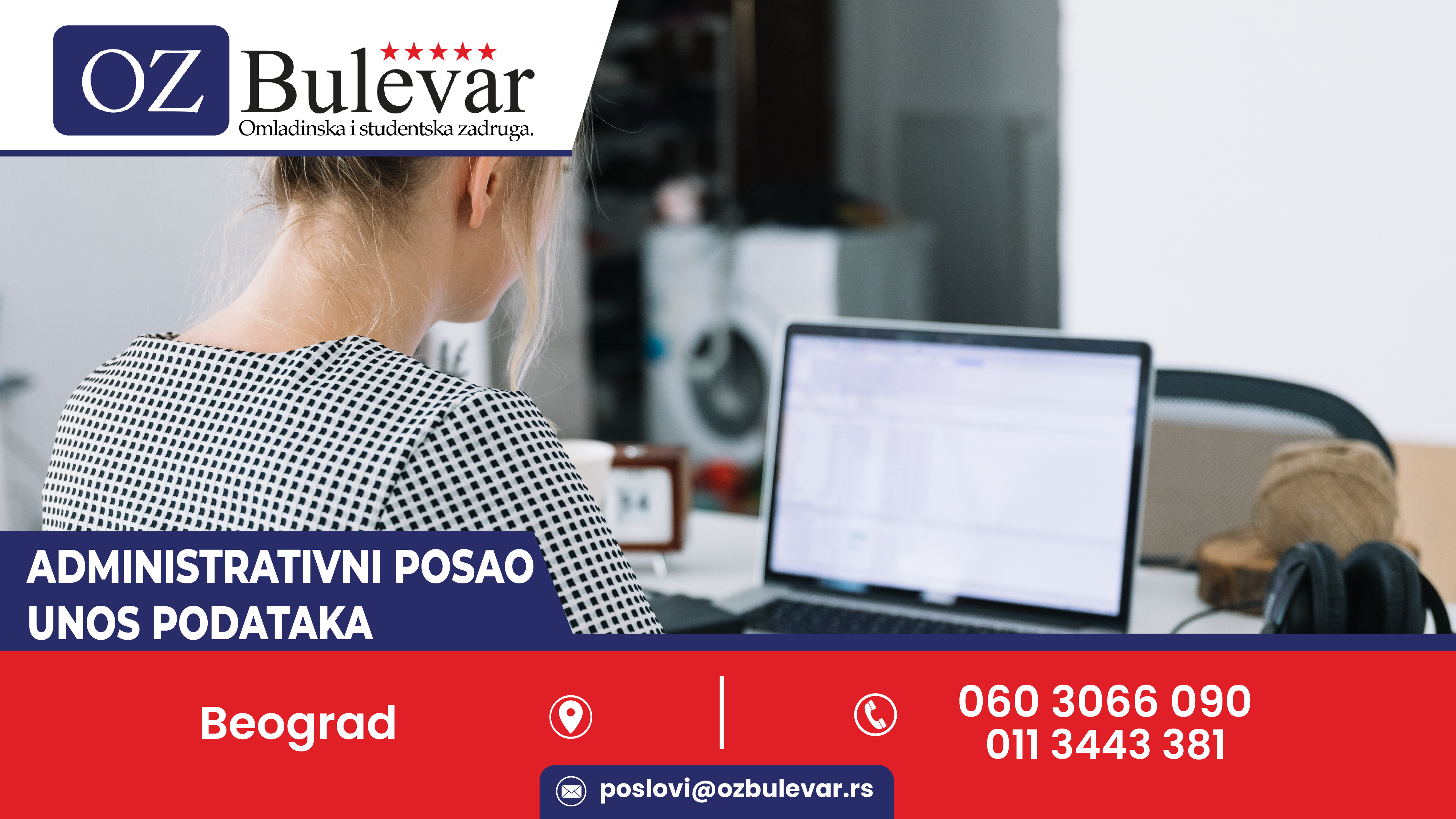 Administrativni posao - unos podataka