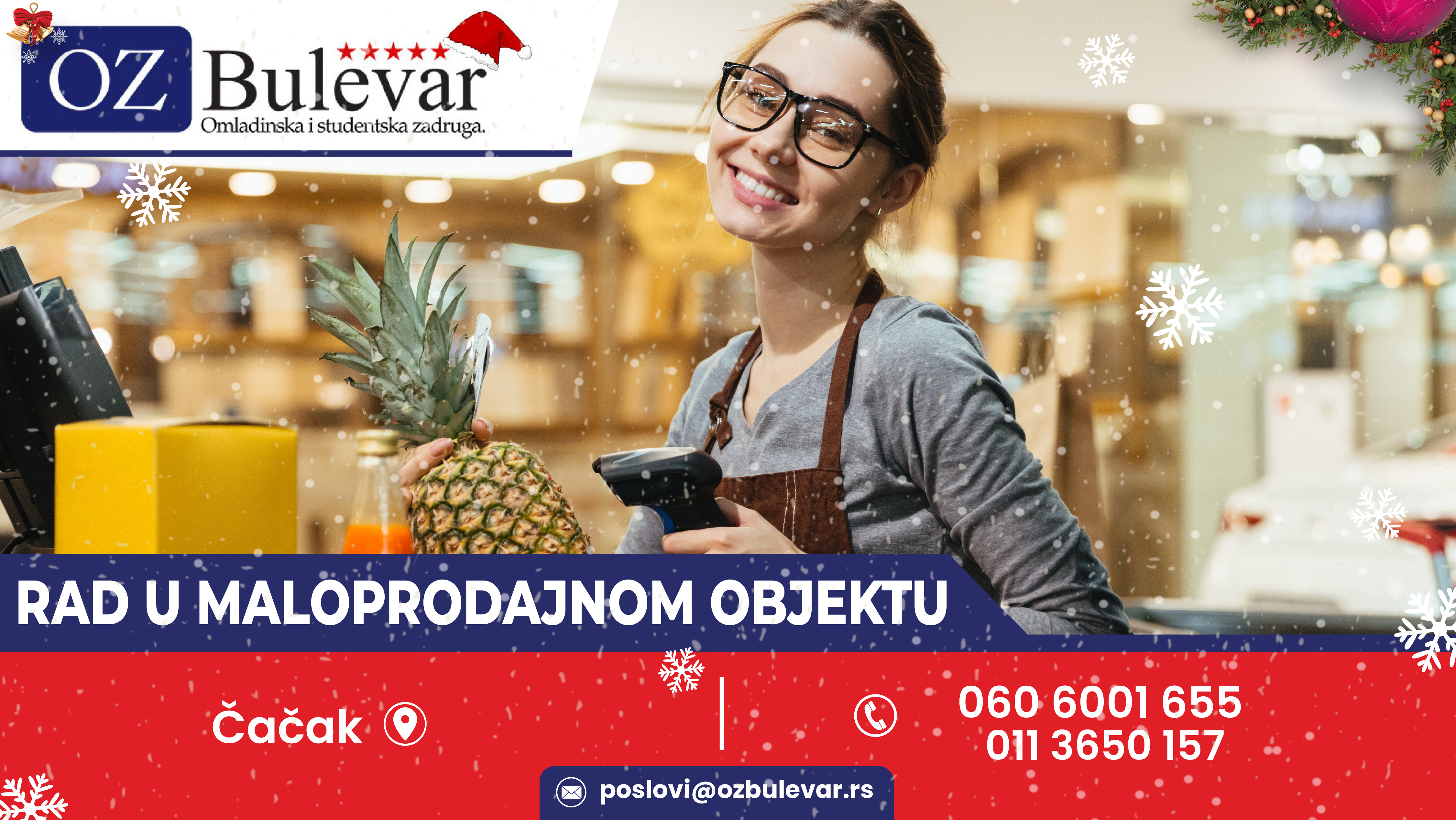 Radnik u maloprodajnom objektu