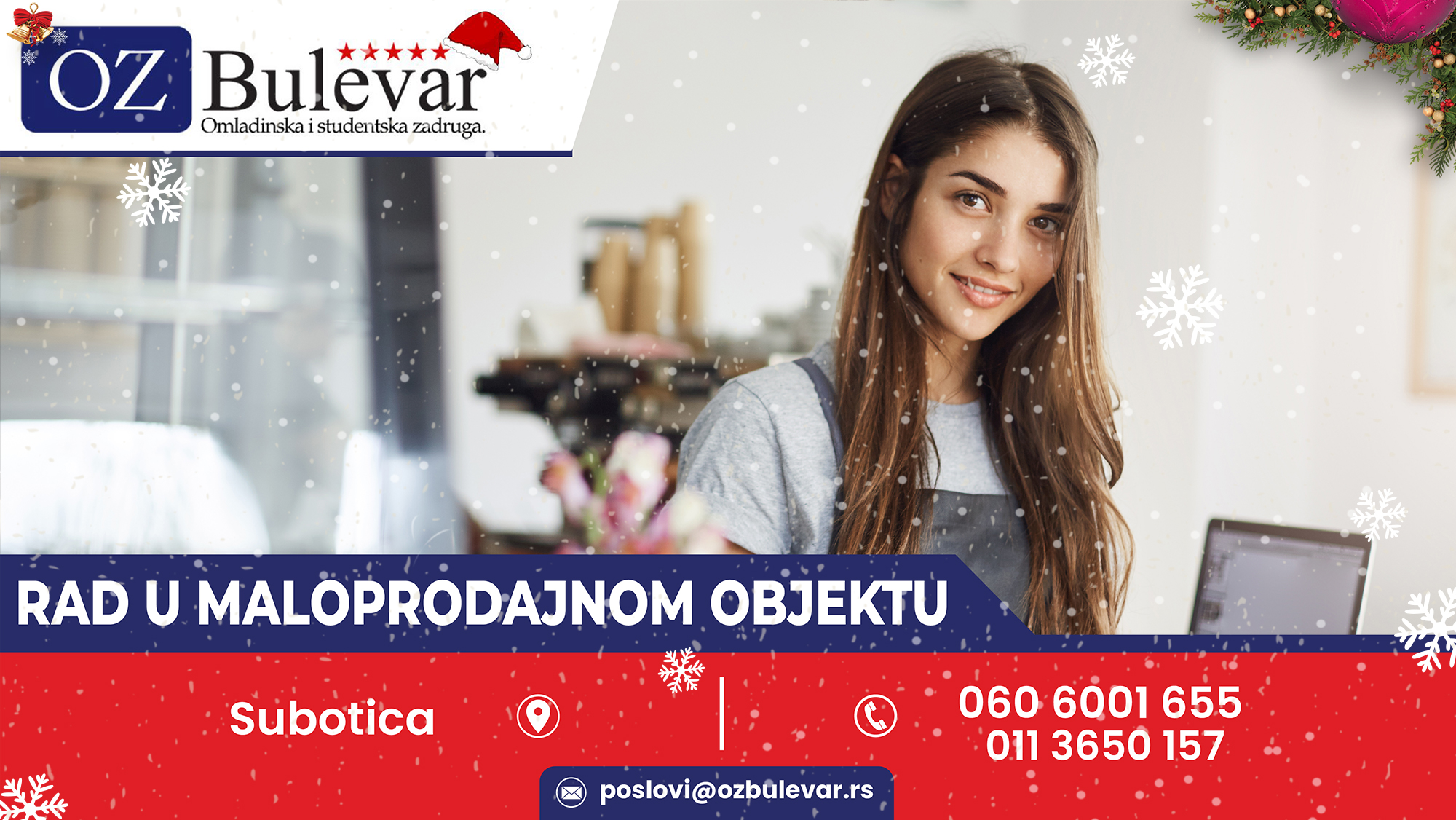 Radnik u maloprodajnom objektu