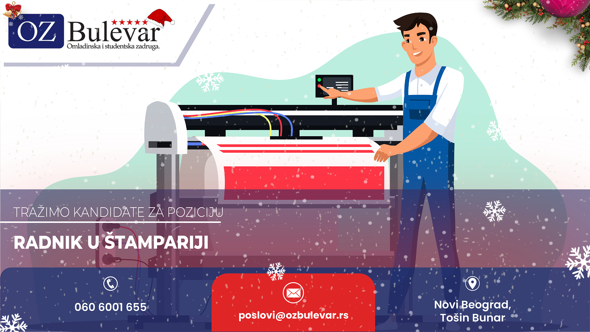 Radnik u štampariji