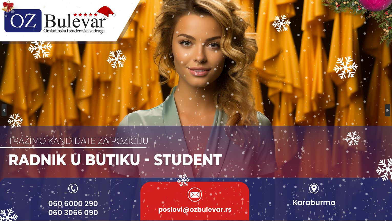 Radnik u butiku - Student
