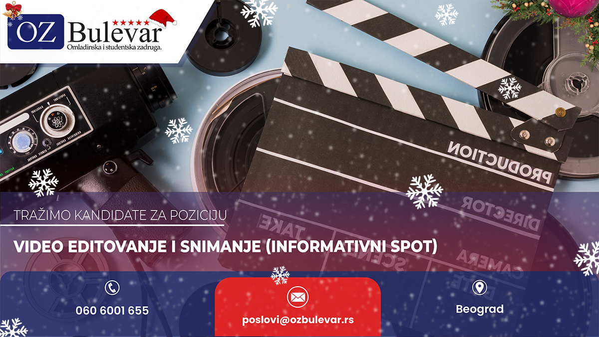 Video editovanje i snimanje (informativni spot)