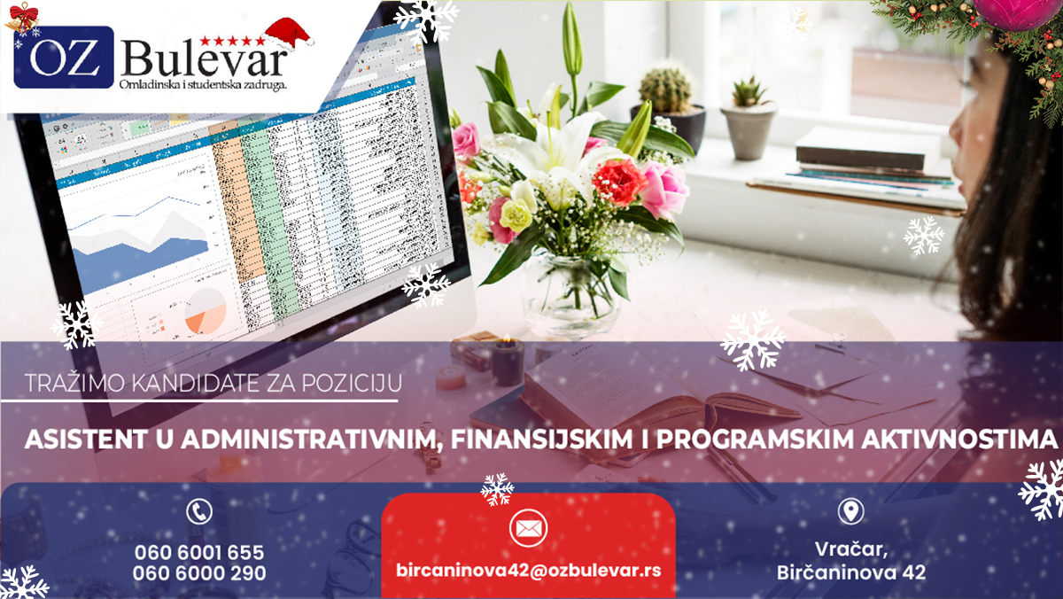 Asistent u administrativnim, finansijskim i programskim aktivnostima