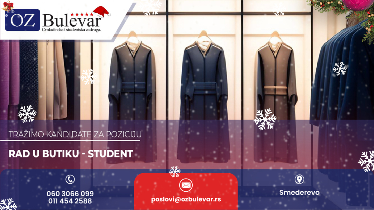Rad u butiku - studenti