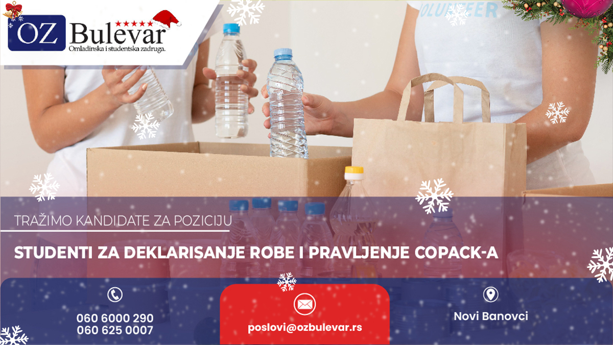 Studenti za deklarisanje robe i pravljenje copack-a