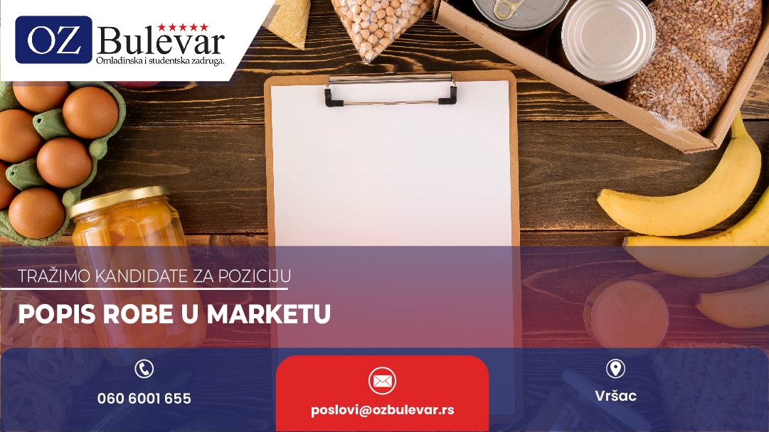 Popis robe u marketu - omladinci