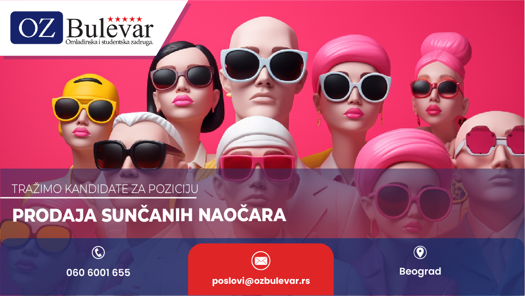 Prodaja sunčanih naočara