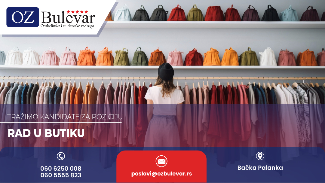 Rad u butiku