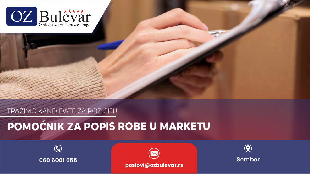 Pomoćnik za popis robe u marketu 