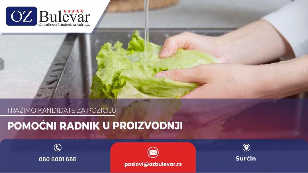 Pomoćni radnik u proizvodnji