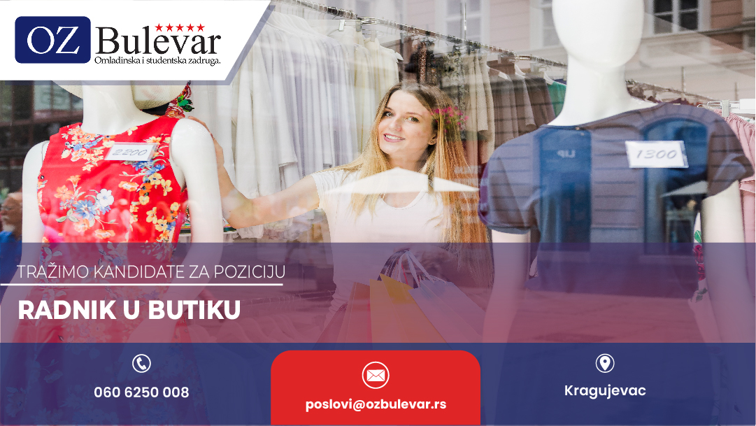 Rad u butiku