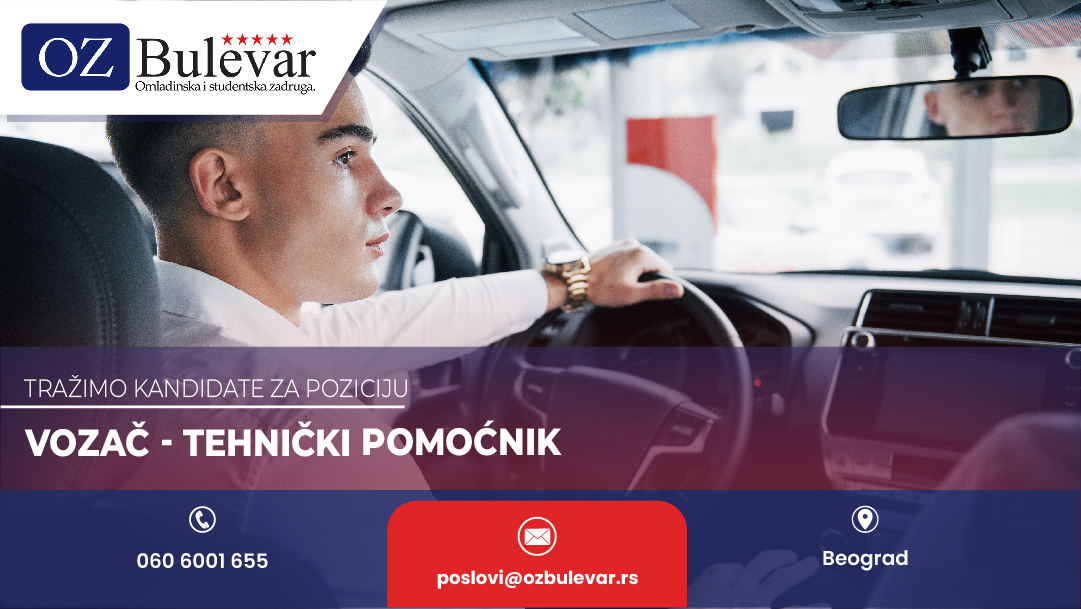 Vozač - tehnički pomoćnik 