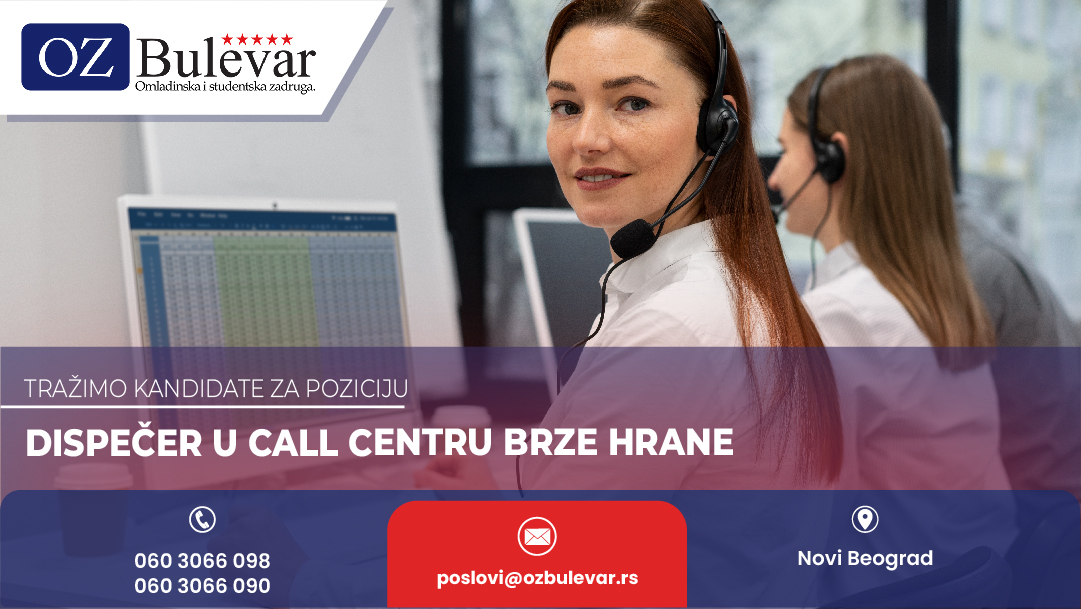 Dispečer u call centru brze hrane