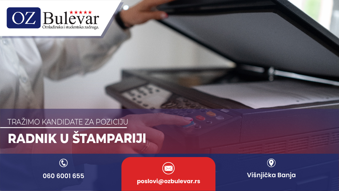 Radnik u štampariji