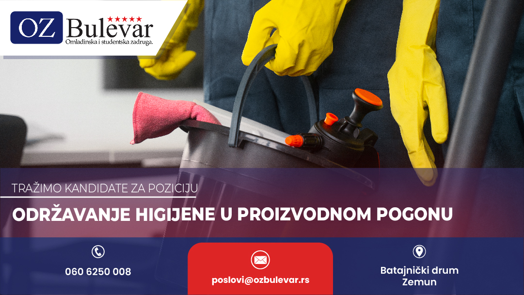 Održavanje higijene u proizvodnom pogonu
