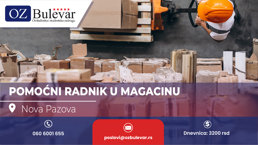 Pomocni radnik u magacinu