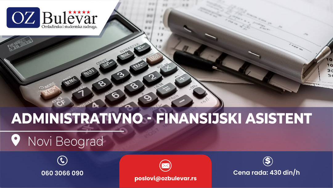 Administrativno - finansijski asistent