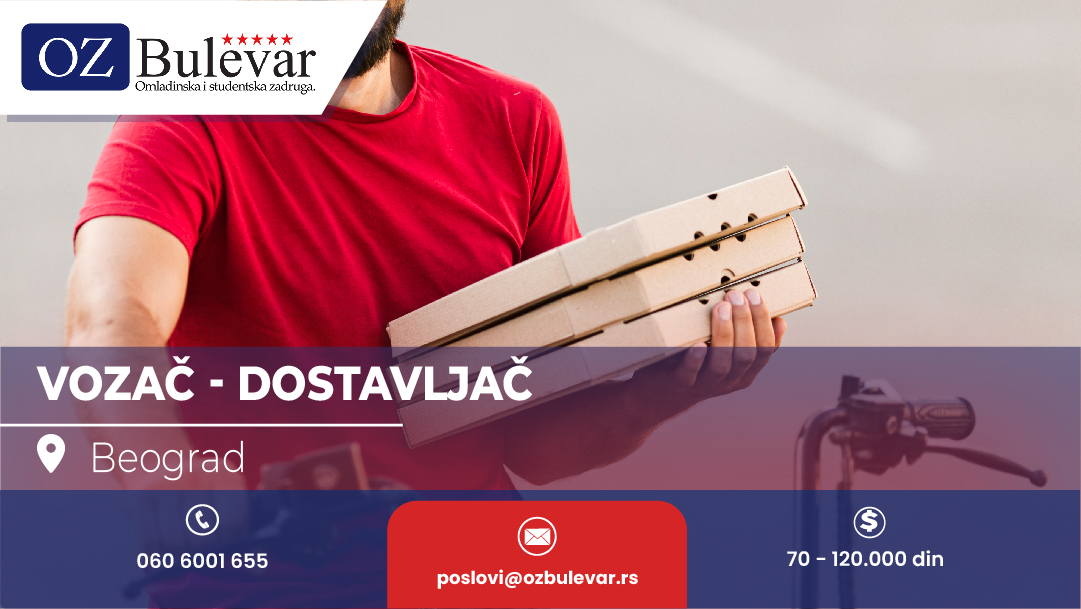 Vozac - dostavljac