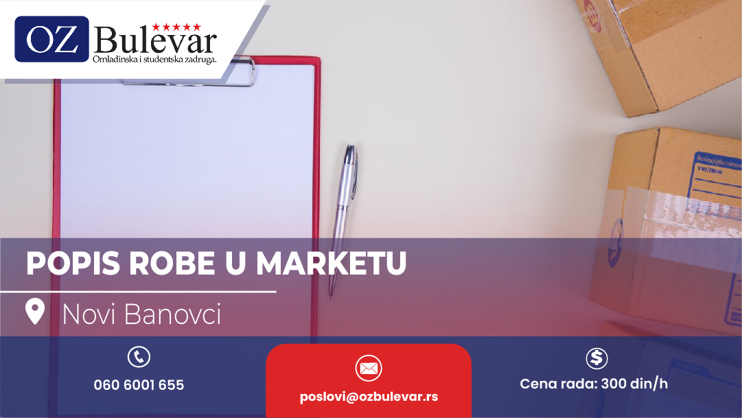 Popis robe u marketu