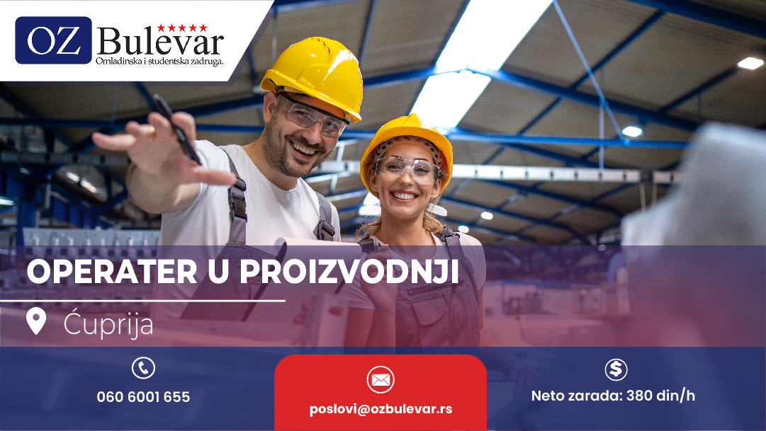 Operater u proizvodnji