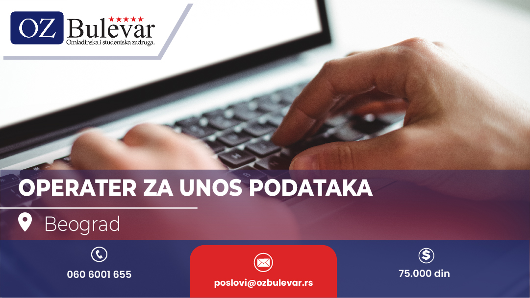 Operater za unos podataka