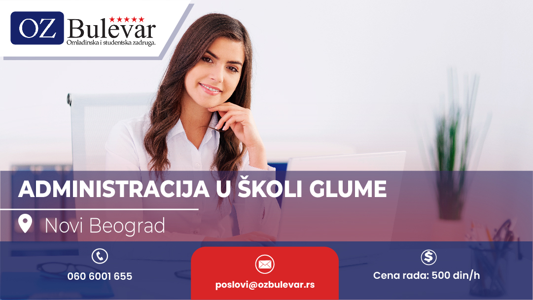 Administrativni asistent u školi glume