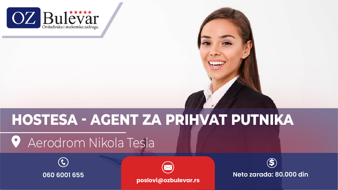 Hostesa - Agent za prihvat putnika
