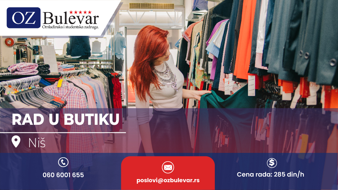 Rad u butiku