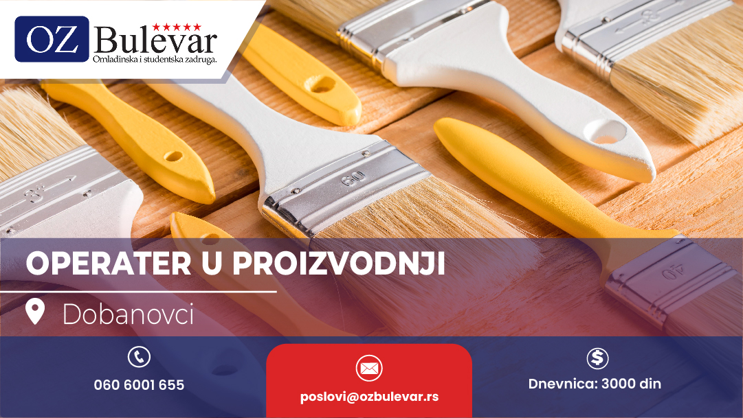 Operater u proizvodnji 