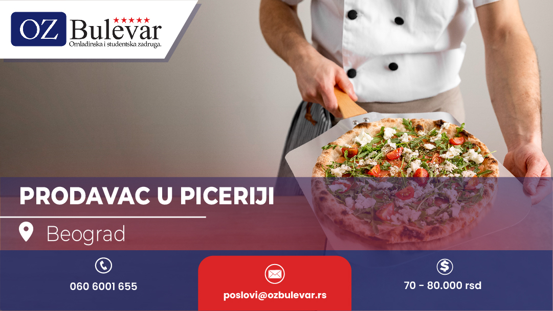 Prodavac u piceriji
