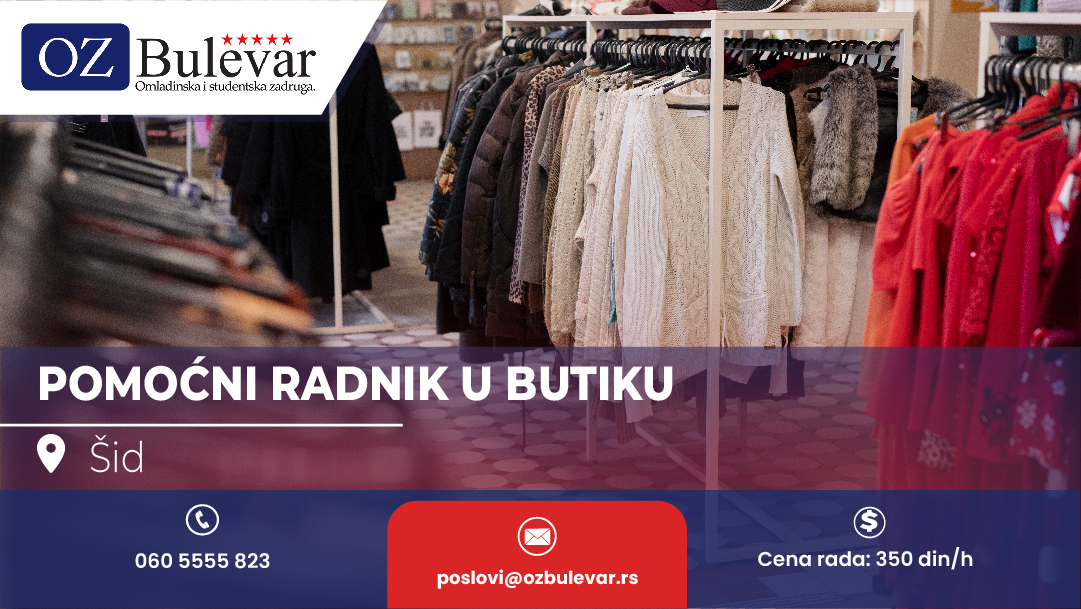 Pomoćni radnik u butiku