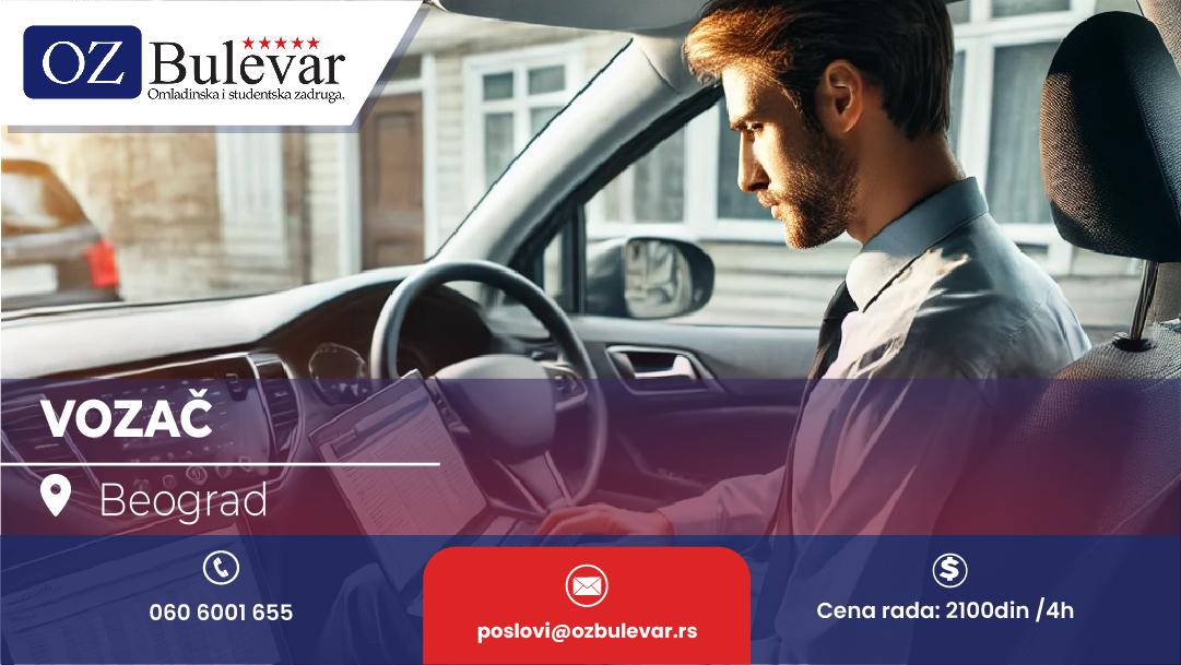 Vozač sa osnovnim znanjem Office-a, Beograd