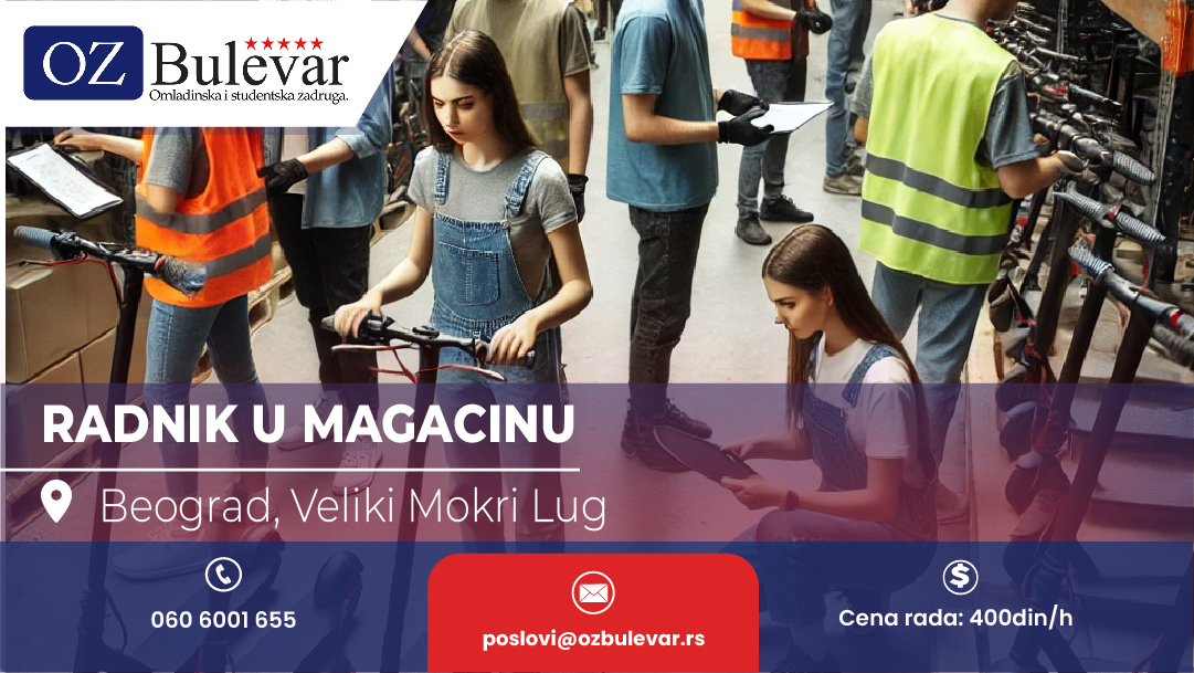 Rad u magacinu | Posao za omladince , Veliki Mokri Lug