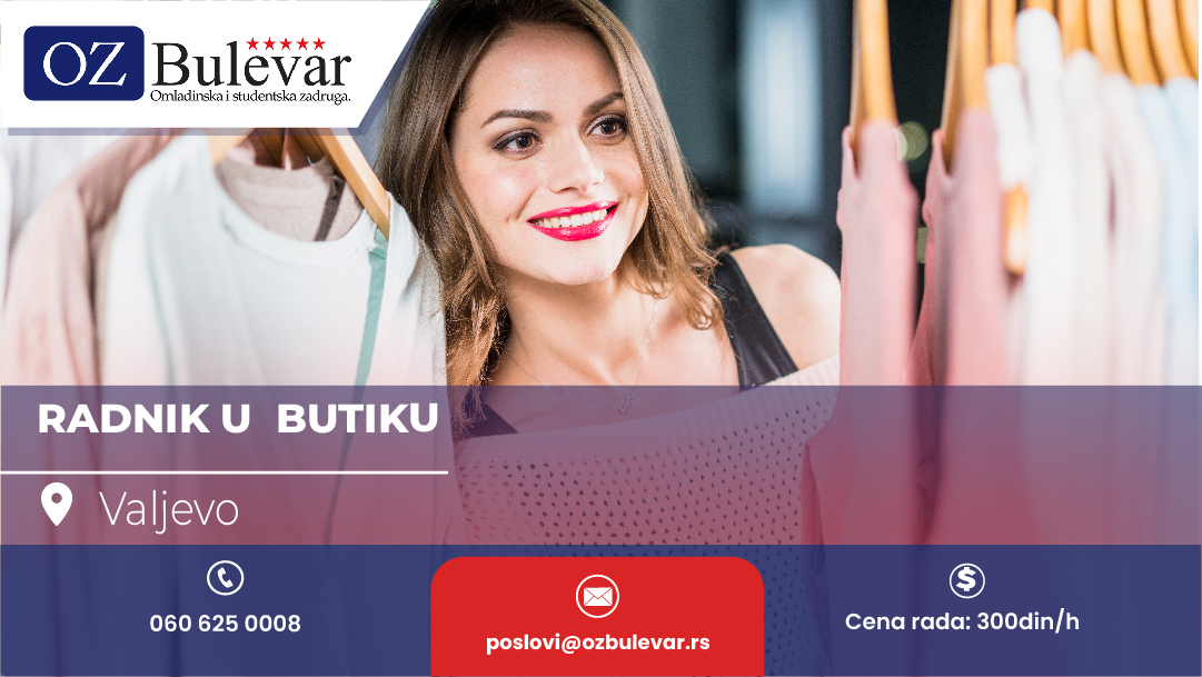 Rad u butiku