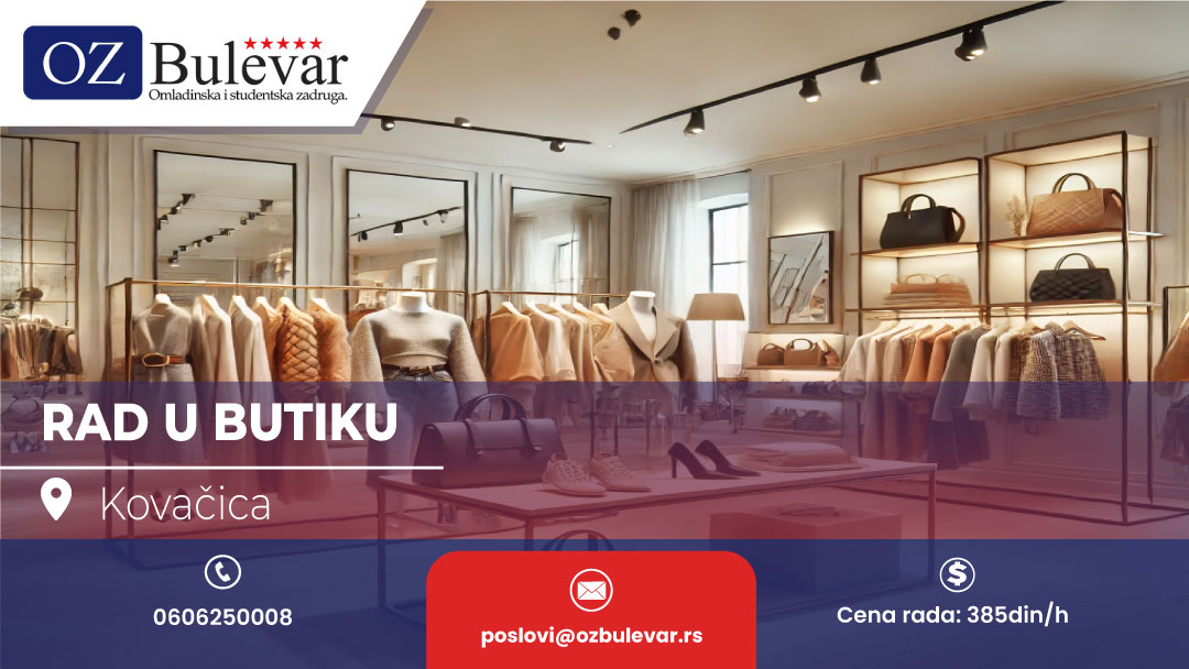 Rad u butiku